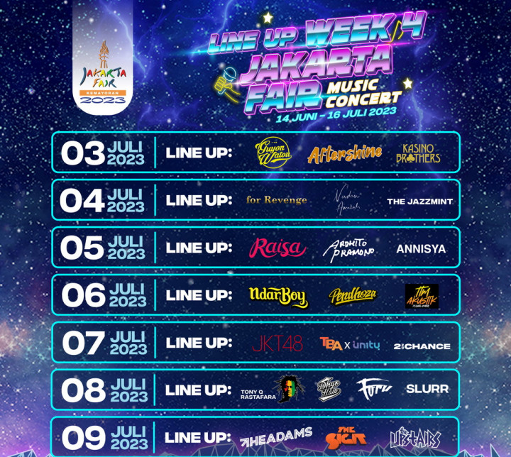 Deretan Konser Musik di PRJ Pekan Ini: Raisa, JKT48 hingga Tony Q