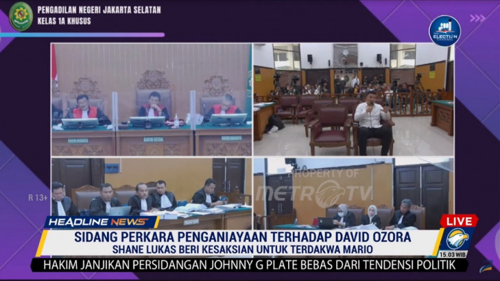 Hakim Kritik Shane yang <i>Ngaku-ngaku</i> 'Jadi Pahlawan' Tolong David saat Dianiaya