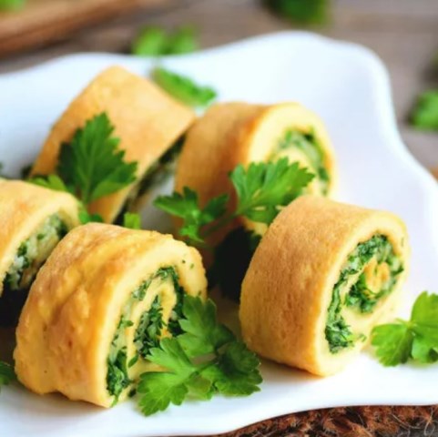 Omelette Gulung Isi Bayam, Penuh Manfaat Baik untuk Kesehatan