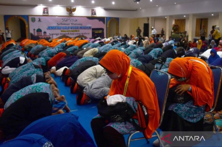 155 Jemaah Haji Gelombang Pertama Kota Madiun Tiba di Tanah Air