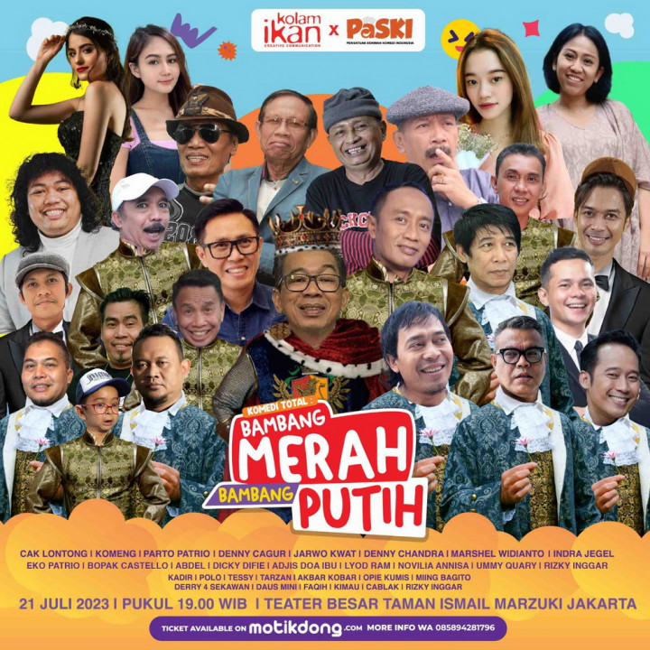Komeng, Eks Srimulat hingga Para Komika Berkolaborasi di Acara Komedi Total
