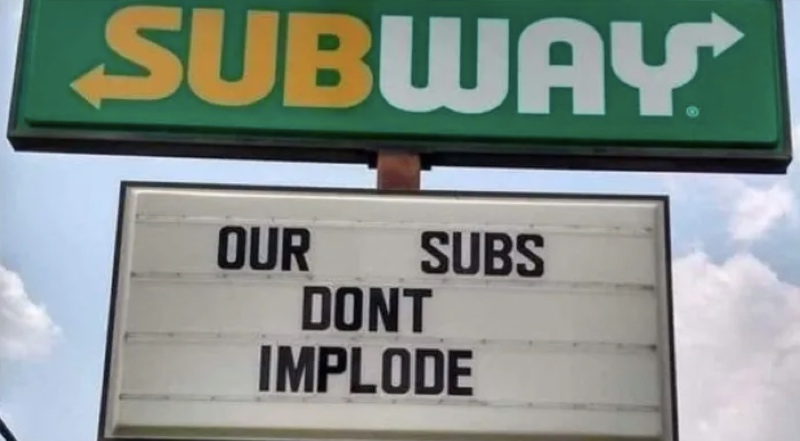 Iklan dari restoran Subway yang dikecam. Foto: Twitter/Huffington Post