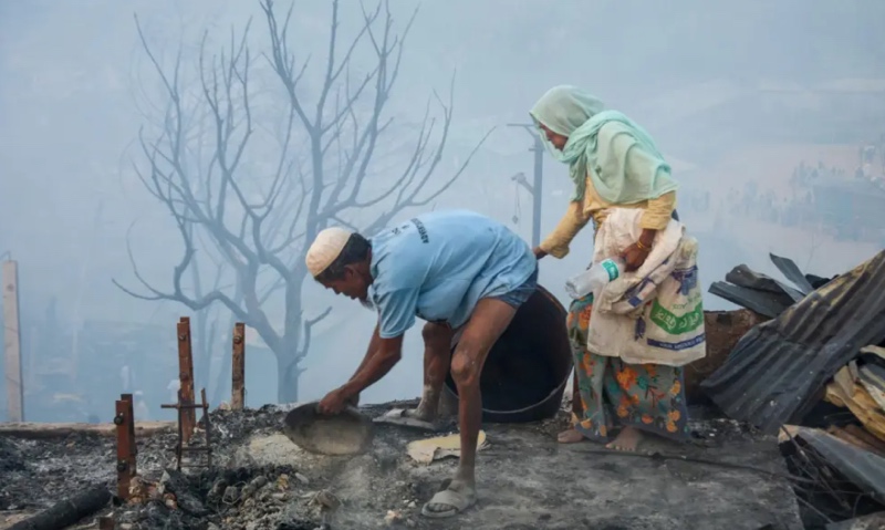Pengungsi Rohingya di Bangladesh. Foto: EFE
