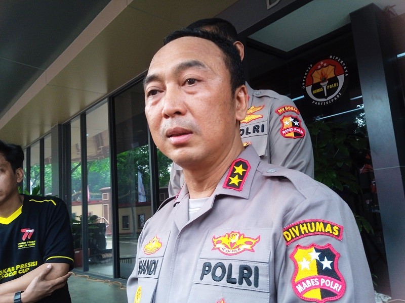 Kepala Divisi Humas Polri Irjen Sandi Nugroho. (Medcom.id/Siti Yona)