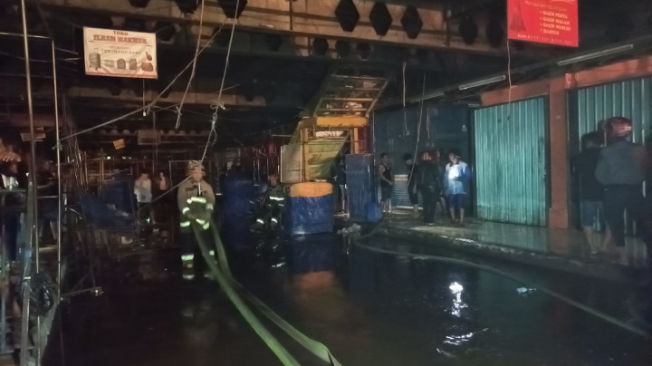 Pasar Cimol Gedebage Kota Bandung Kebakaran