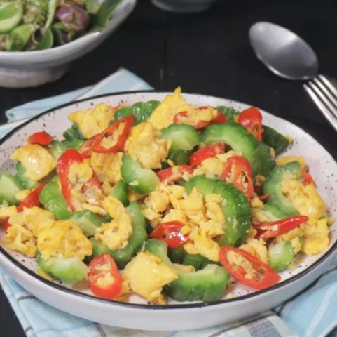 Lauk Simpel, Tumis Pare dengan Telur