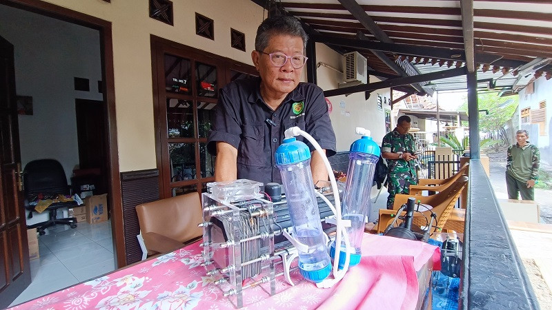 Aryanto Misel saat berada di kediamannya.