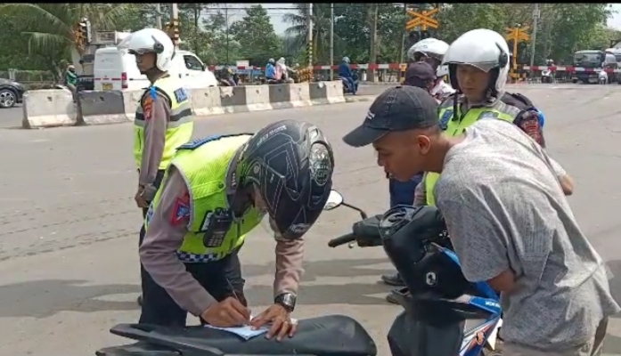 Operasi Patuh Jaya, Puluhan Pengendara Kena Tilang di Kota Tangerang