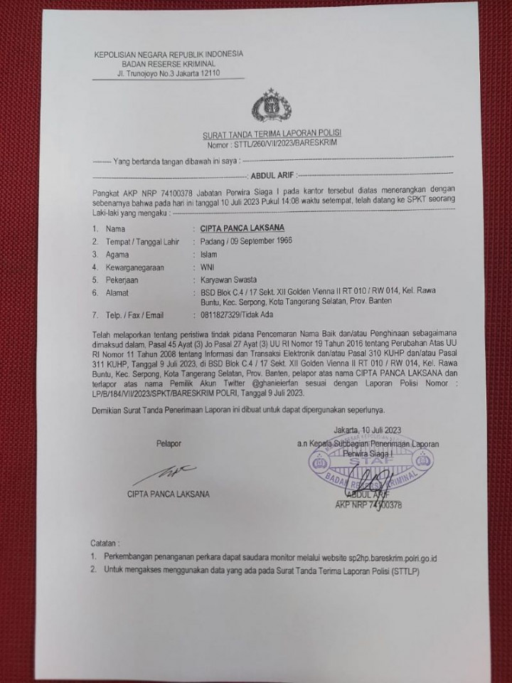 Dituduh Terima Uang Korupsi BTS Kominfo, Politikus Demokrat <i>Ngadu</i> ke Bareskrim