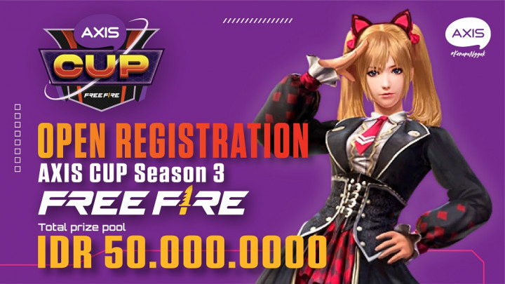 Turnamen Esports Nasional Axis Cup Adu Free Fire dan MLBB