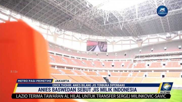 Erick Thohir Klaim Anies Setuju JIS Direnovasi