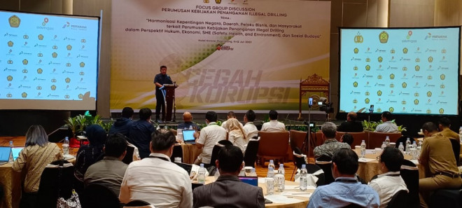 Forum Group Discussion mengantisipasi pengeboran minyak ilegal. (istimewa)