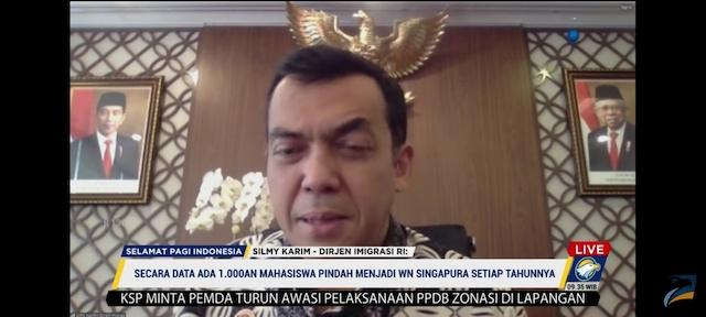 Dirjen Imigrasi: Peningkatan Emigrasi WNI ke Singapura Jadi Alarm untuk SDM Unggul Indonesia