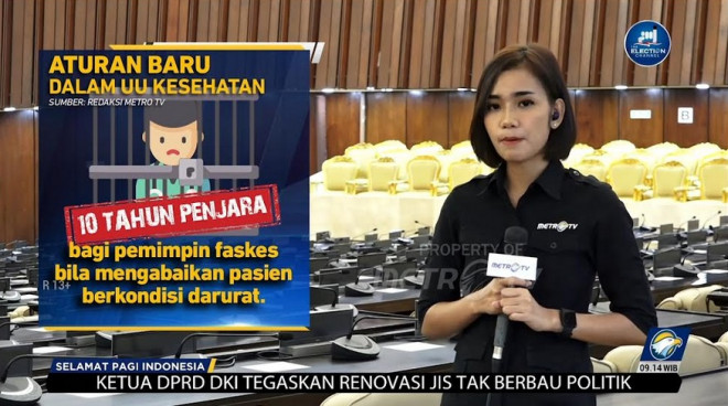 Walau memicu penolakan keras dari tenaga kesehatan, masih ada pasal yang memprioritaskan masyarakat. Metro TV