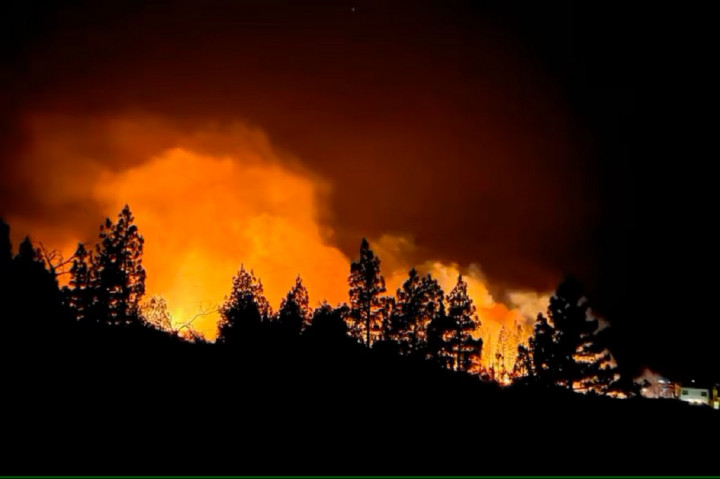 Ratusan Orang Dievakuasi dari Kebakaran Hutan di Kepulauan Canaria Spanyol