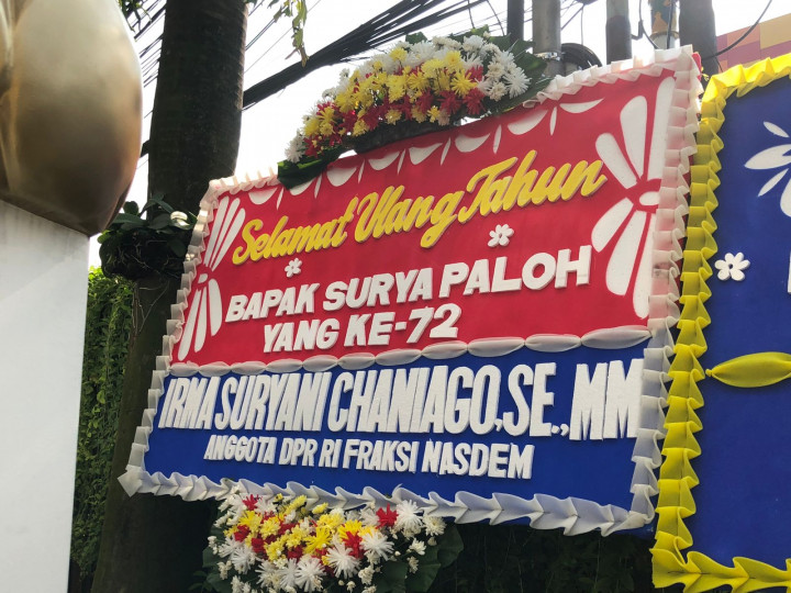 Surya Paloh Ulang Tahun, DPP NasDem Kebanjiran Karangan Bunga