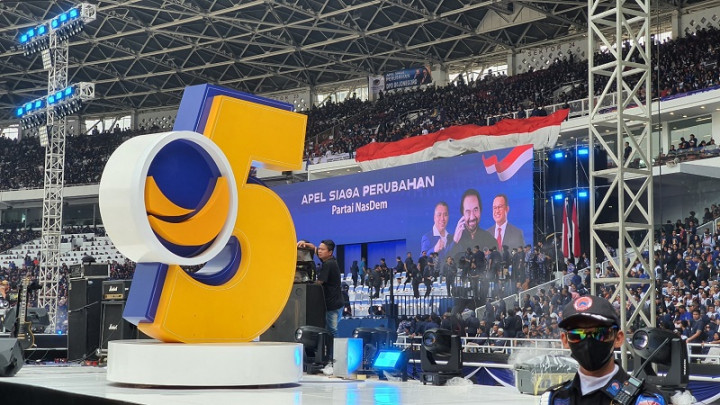 Lagu Jamrud 'Selamat Ulang Tahun' Sambut Surya Paloh di Apel Siaga Perubahan