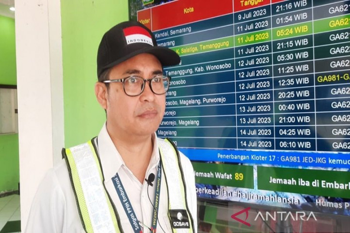 Seorang Haji Debarkasi Solo Wafat di Pesawat Perjalanan Pulang