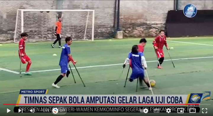 Timnas Amputasi Indonesia U-23 Berlaga di Piala ACC 2023