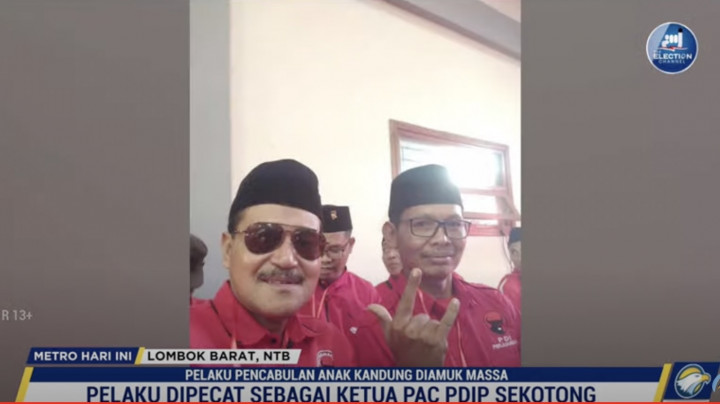 Bacaleg PDI Perjuangan Sekotong Diamuk Massa usai Diduga Cabuli Anak Kandung