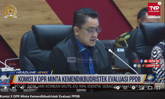 Komisi X DPR RI Desak Kemendikbudristek Revisi Menyeluruh Sistem PPDB