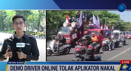 Tagih Janji Tarif Layak, Ribuan Ojol Serbut Kantor Dishub Jatim