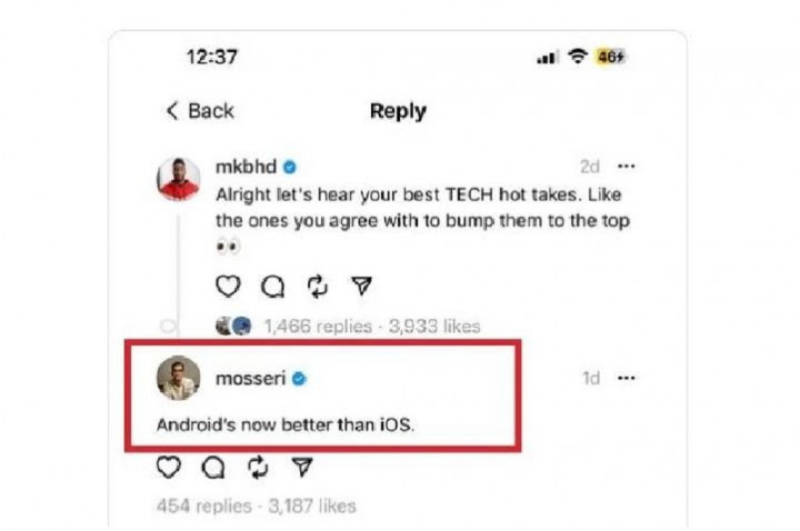 Bos Instagram Sebut Android Kini Lebih Baik dari iOS