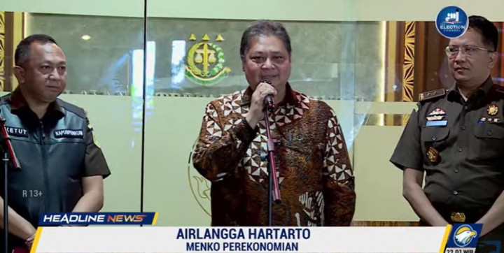 Diperiksa Selama 12 Jam, Airlangga Dijejali 46 Pertanyaan Penyidik Kejagung