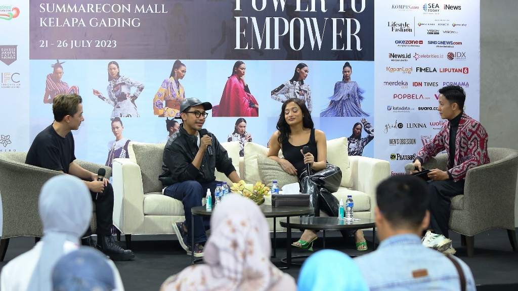 Bubah Alfian & Revashion saat Konferensi Pers JF3 di Media Center. DokL JF3