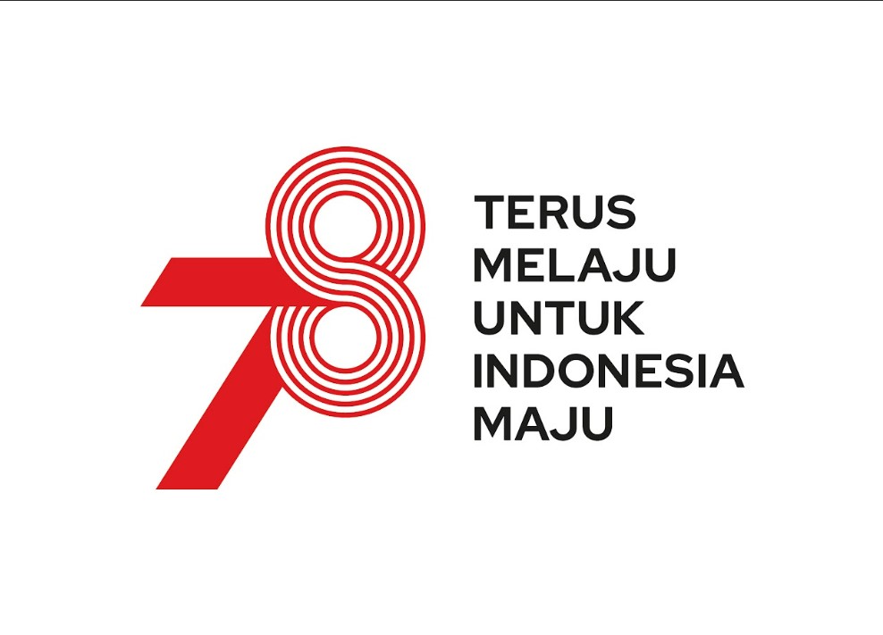 Logo HUT ke-78 RI warna merah Dok. Kemensetneg RI