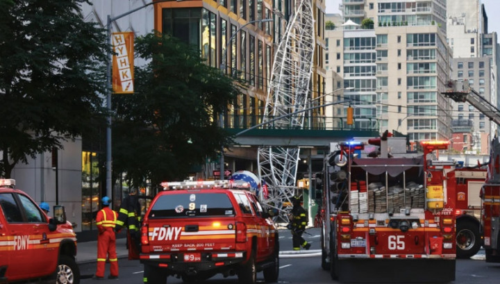 12 Terluka Akibat Robohnya <i>Crane</i> di Sebuah Lokasi Konstruksi New York