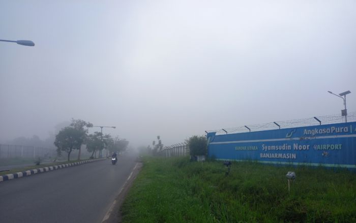 Wilayah Kalsel Kembali Diselimuti Kabut Asap Tebal