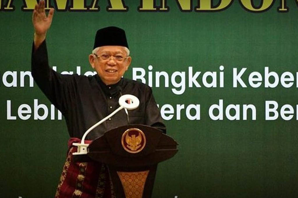 Momen Wapres Maruf Amin Hadiri Tasyakur Milad ke-48 MUI