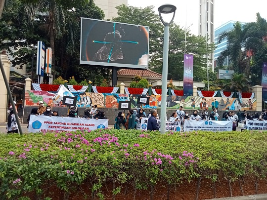 Geruduk Kantor Nadiem, BMPS Kota Bekasi Desak Pembenahan PPDB