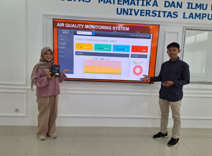 Alat Monitoring Kualitas Udara Berbasis IoT Inovasi Mahasiswa Unila Dilirik Industri