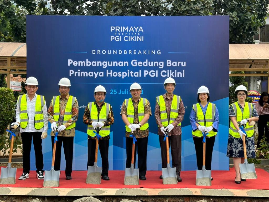 Prosesi peletakan batu pertama pembangunan gedung baru Primaya Hospital PGI Cikini. Dok. Ist