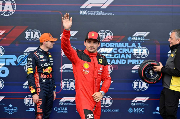 Verstappen Raih Pole, Tapi Leclerc Start Terdepan di GP Belgia