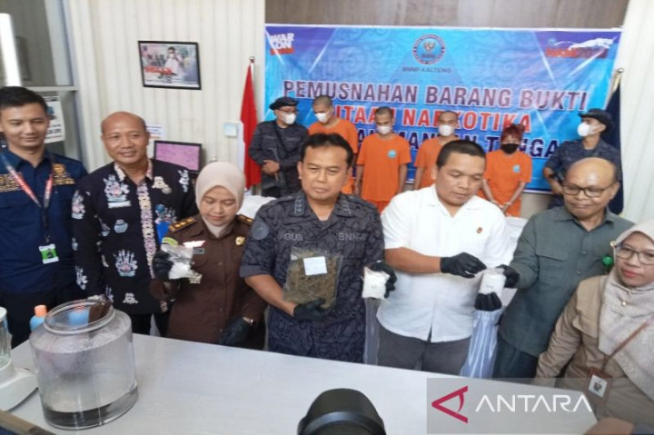 3 Daerah di Kalteng Masuk Zona Merah Peredaran Narkoba