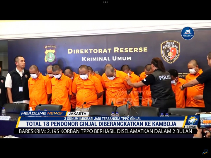 Polisi Tetapkan 3 Oknum Imigrasi Tersangka TPPO Ginjal