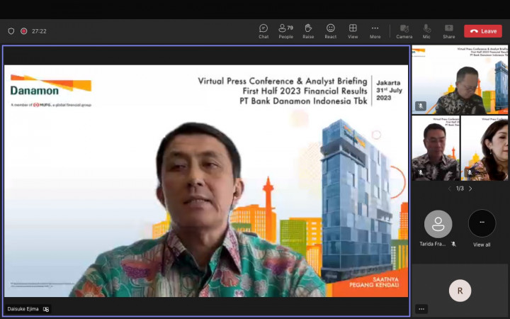 Bank Danamon Semester I-2023 Raup Laba Bersih Rp1,57 Triliun