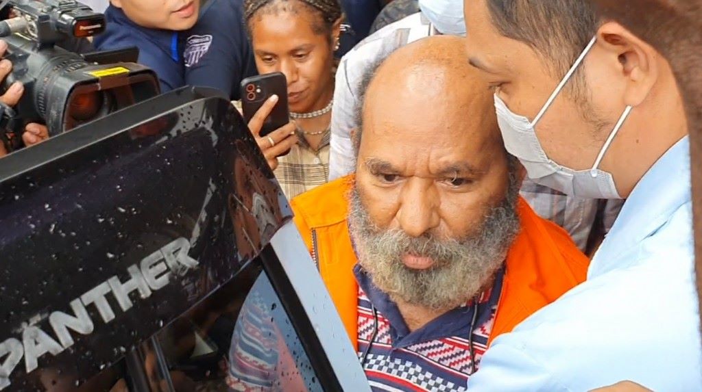 gubernur nonaktif Papua Lukas Enembe. Foto: Medcom.id/Candra