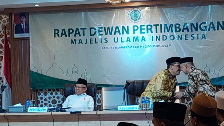 Ma'ruf Amin Hadiri Rapat Dewan Pertimbangan MUI, Bahas Apa?