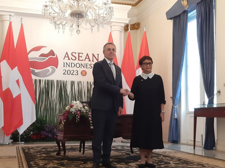 Menlu RI dan Swiss Bahas Kolaborasi IKN hingga Pembangunan Hijau