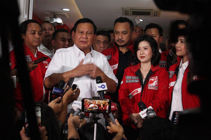 Prabowo Subianto Sambangi Kantor DPP PSI