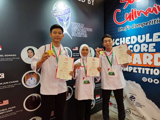 Bangga! Tiga Siswa SLB Sabet  Juara di Ajang Internasional The 13th Salon Culinaire 2023