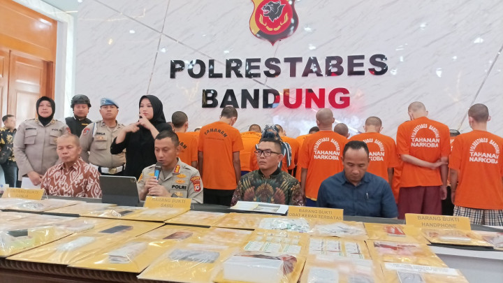 18 Pengedar Narkotika di Kota Bandung Ditangkap Dalam 9 Hari