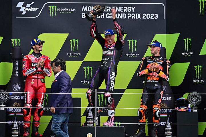 Aleix Espargaro Juarai MotoGP Inggris, Bagnaia Kedua