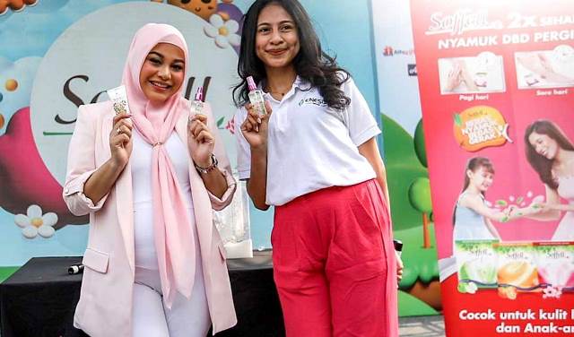 Aurel Hermansyah ikut memberikan edukasi bersama Enesis Group seputar DBD. (Foto: Dok. Istimewa)