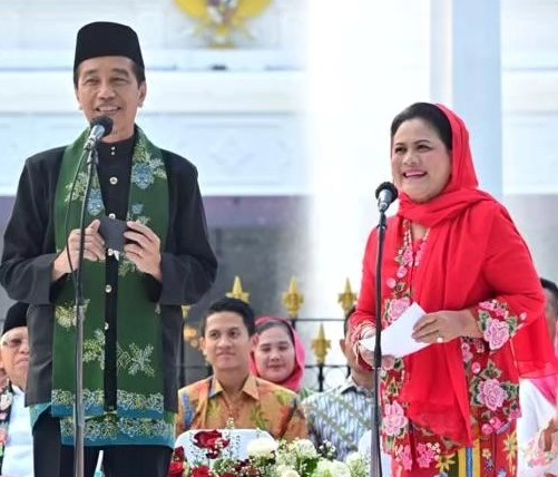 Jelang HUT ke-78 RI, Ratusan Wanita Berkebaya Ramaikan Istana Negara