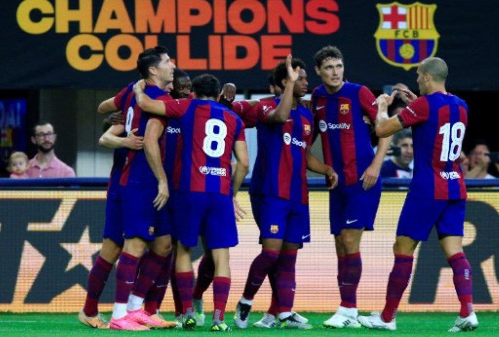 Barcelona dijadwalkan akan menghadapi Tottenham Hotspur di turnamen pramusim bertajuk Trofeo Joan Gamper. (Foto: AFP/Aric Becker)